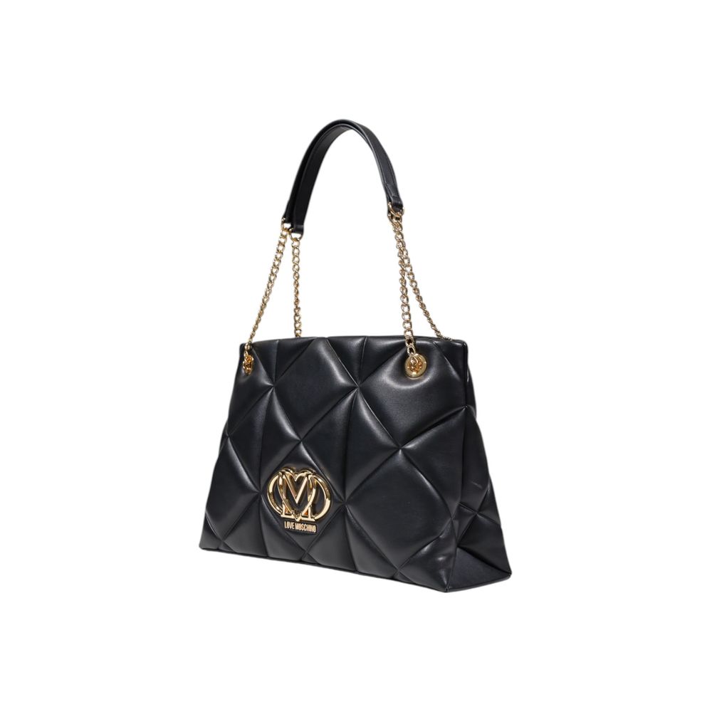 Love Moschino Black Polyethylene Handbag-2