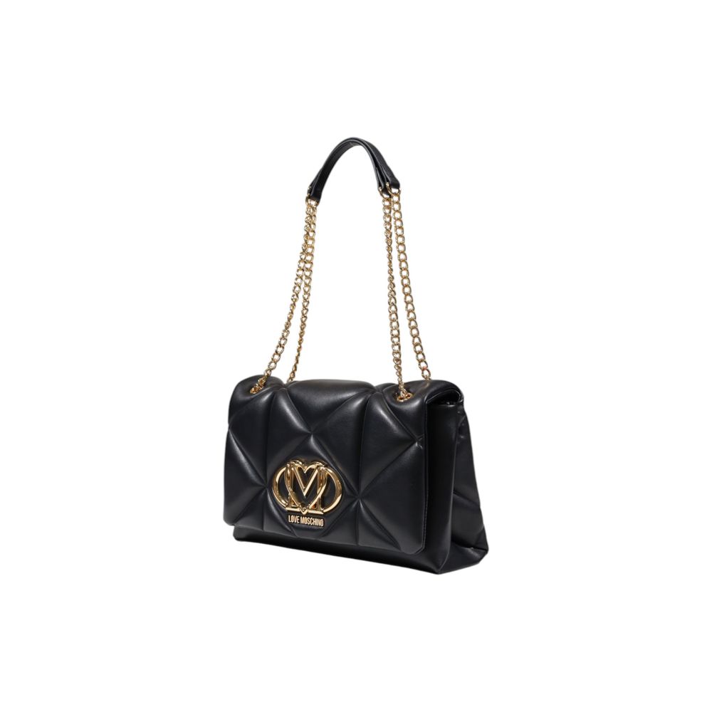 Love Moschino Schwarze Handtasche aus Polyethylen-2