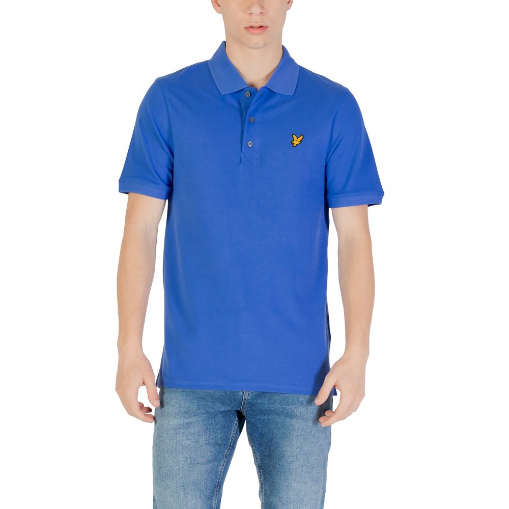 Lyle & Scott Blaues Baumwoll-Poloshirt