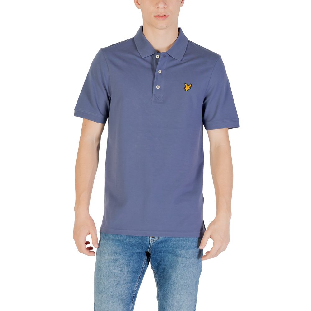 Lyle & Scott Blaues Baumwoll-Poloshirt