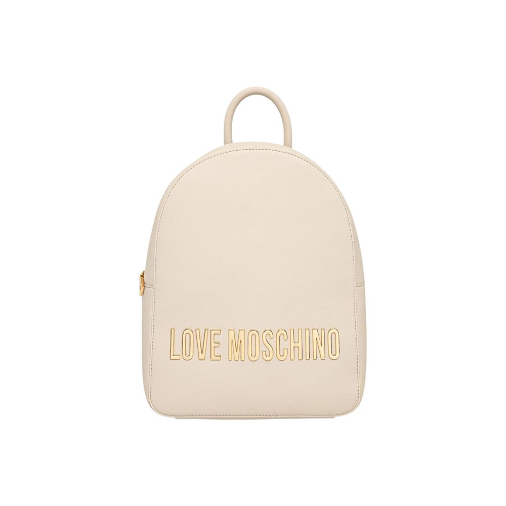 Love Moschino Beiger Rucksack aus Polyethylen-1