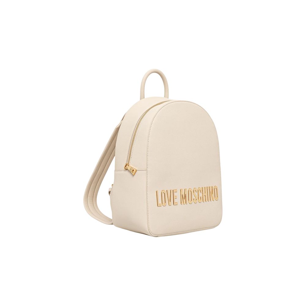 Love Moschino Beiger Rucksack aus Polyethylen-2
