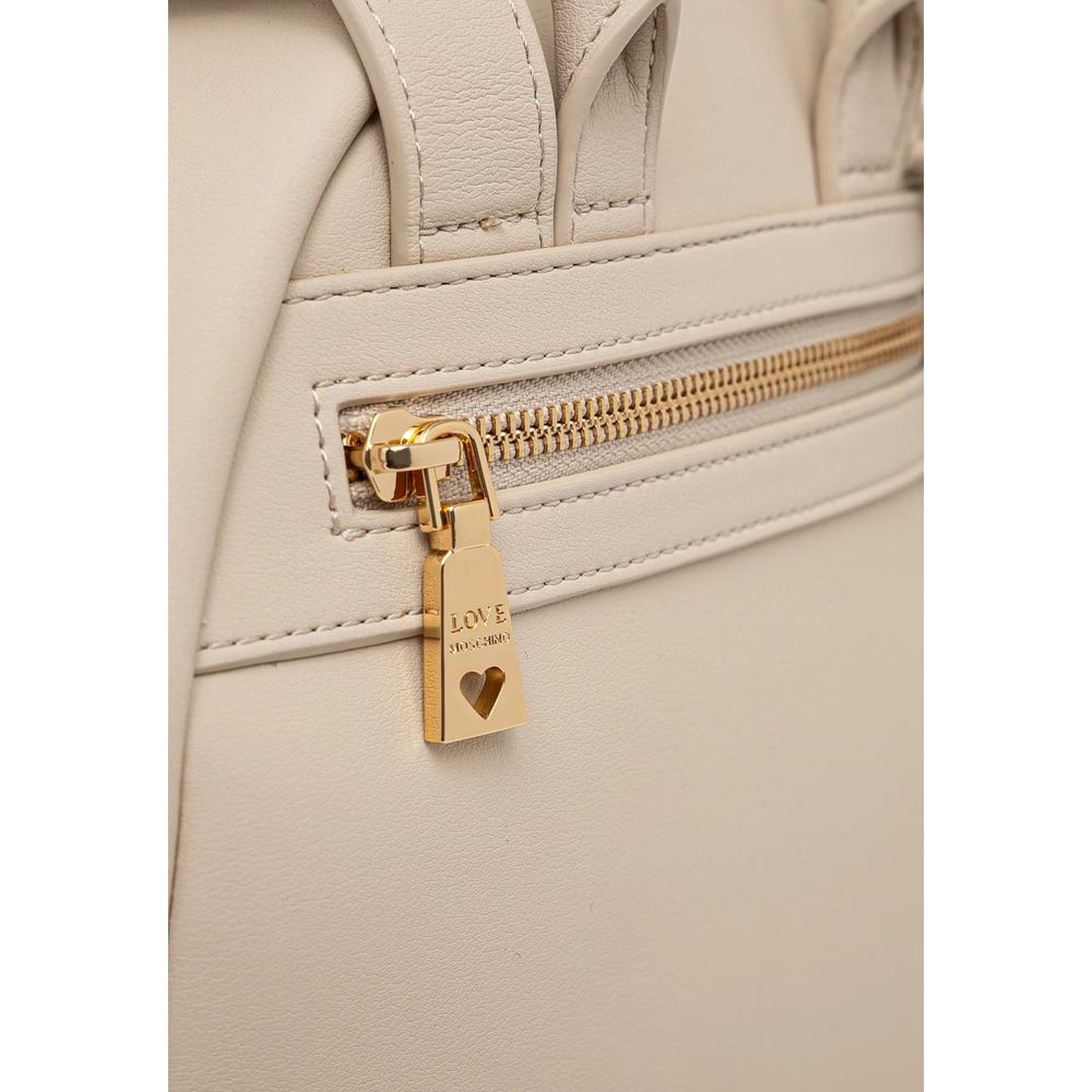 Love Moschino Beiger Rucksack aus Polyethylen-4