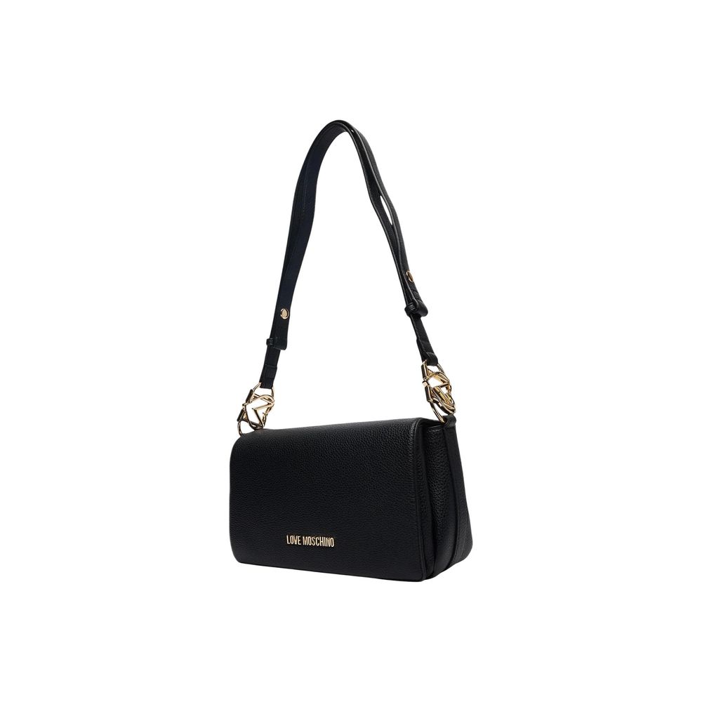 Love Moschino Schwarze Handtasche aus Polyethylen-4