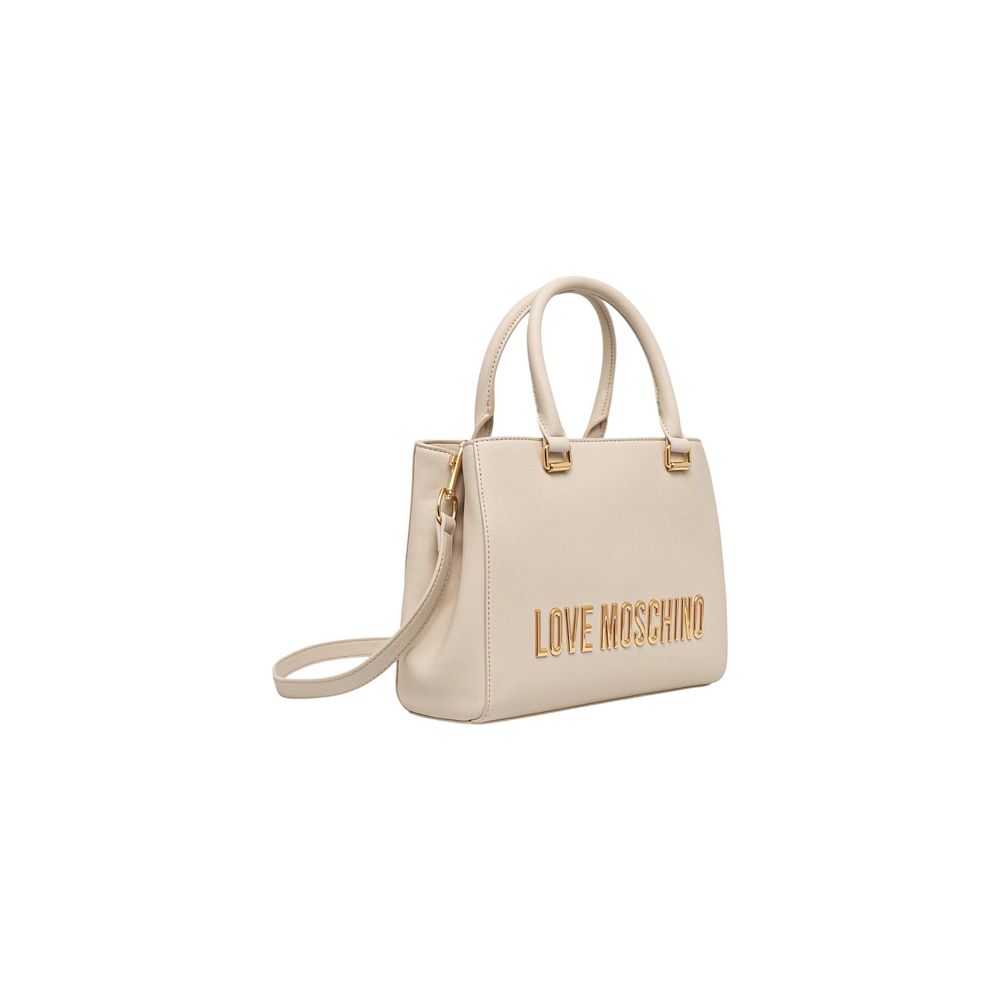 Love Moschino Beige Polyethylene Handbag-2