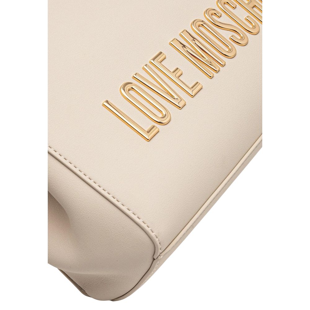 Love Moschino Beige Polyethylene Handbag-3