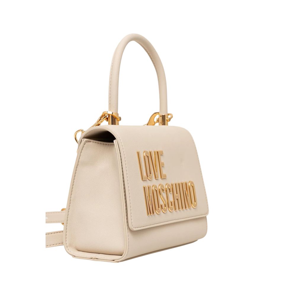 Love Moschino Beige Polyethylene Handbag-2