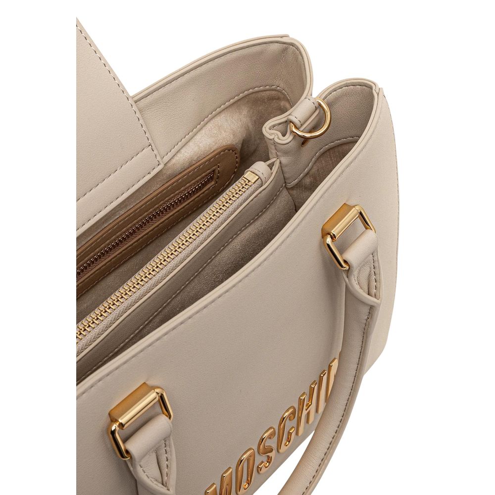 Love Moschino Beige Polyethylene Handbag-5