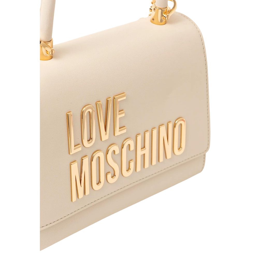 Love Moschino Beige Polyethylene Handbag-4