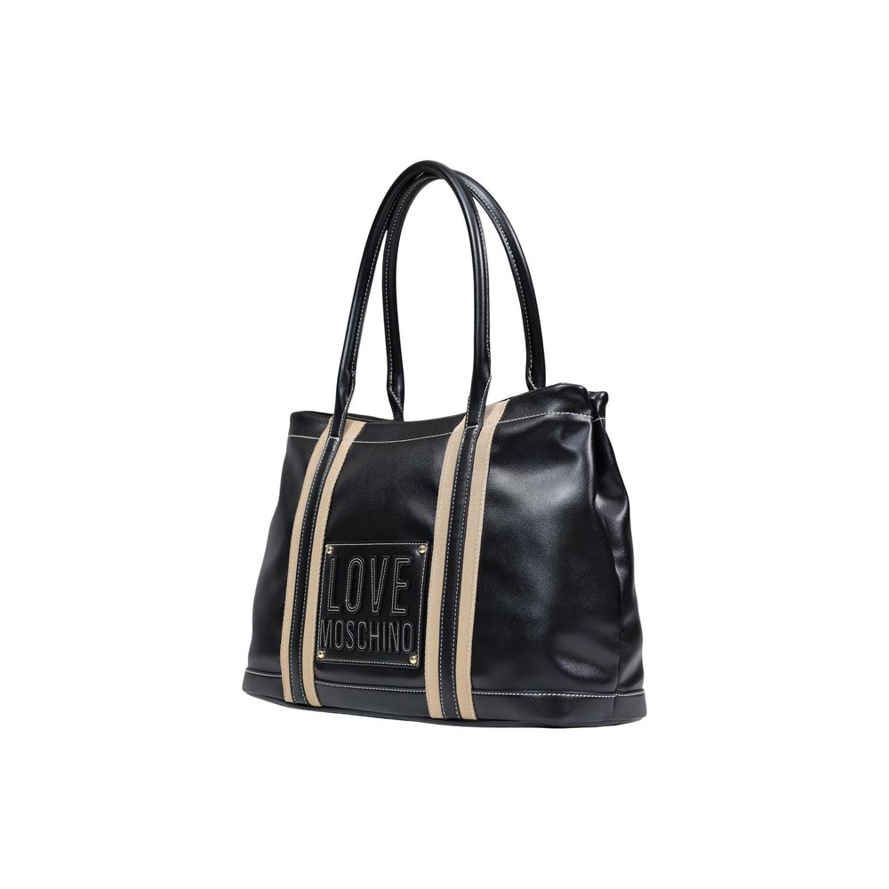 Love Moschino Schwarze Handtasche aus Polyethylen-2