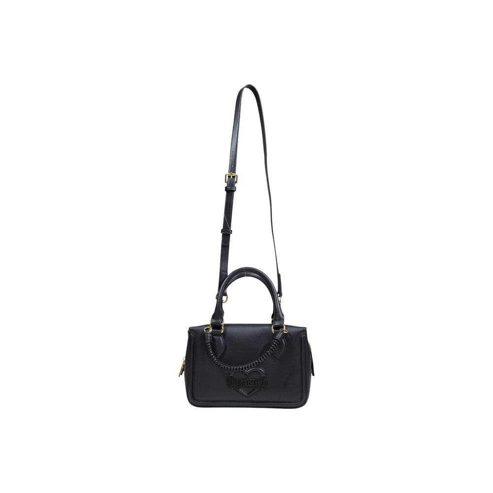 Love Moschino Schwarze Handtasche aus Polyethylen-2