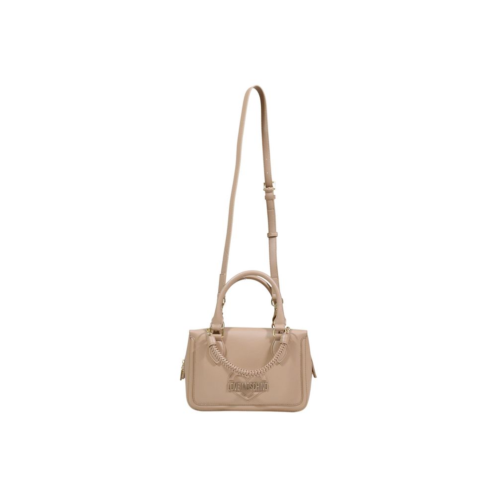 Love Moschino Beige Polyethylene Handbag-2