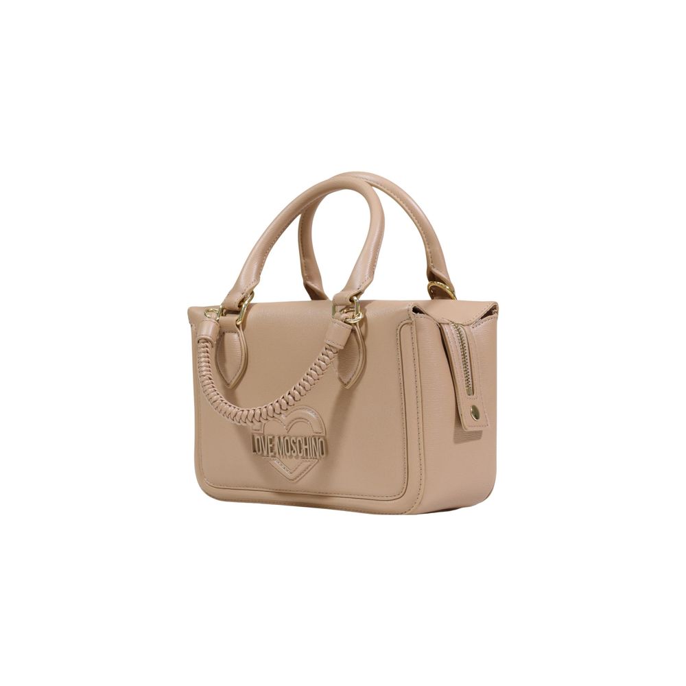 Love Moschino Beige Polyethylene Handbag-3