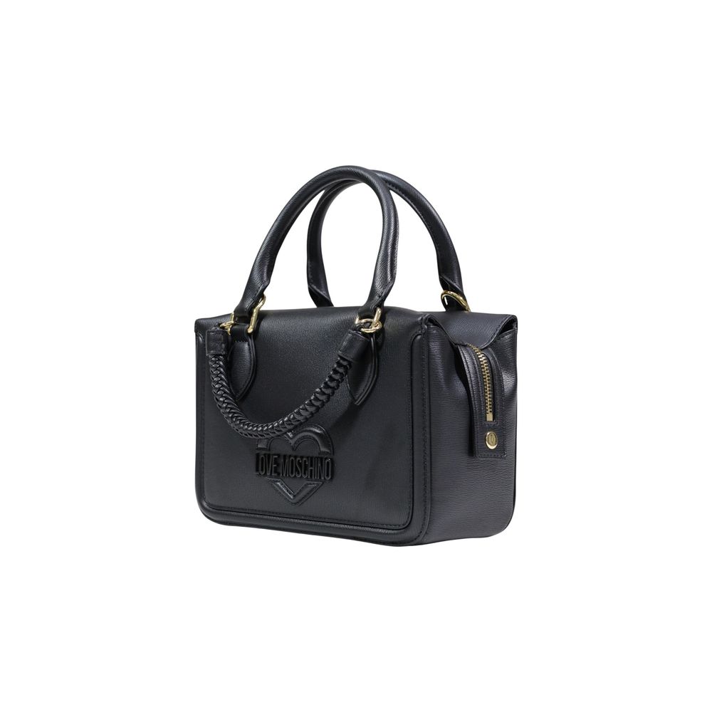 Love Moschino Schwarze Handtasche aus Polyethylen-3