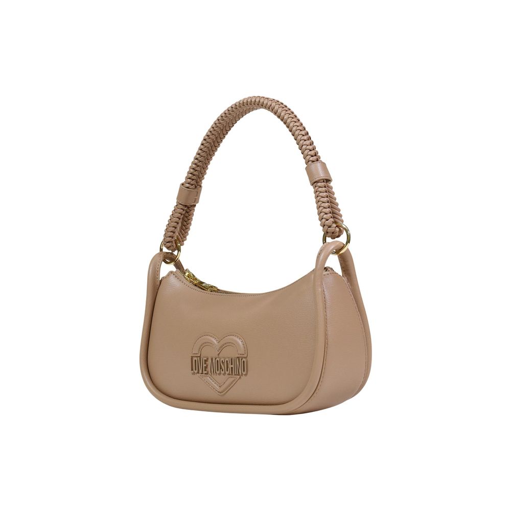 Love Moschino Beige Polyethylene Handbag-2