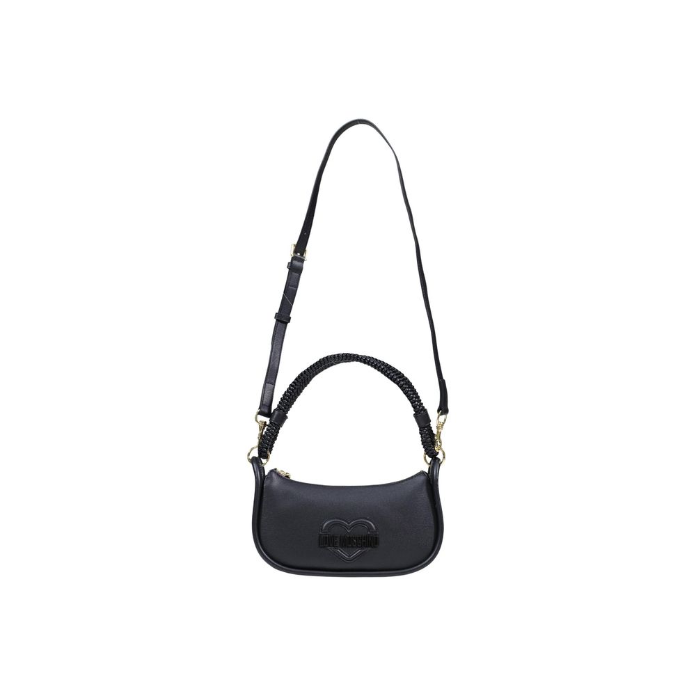 Love Moschino Black Polyethylene Handbag-5