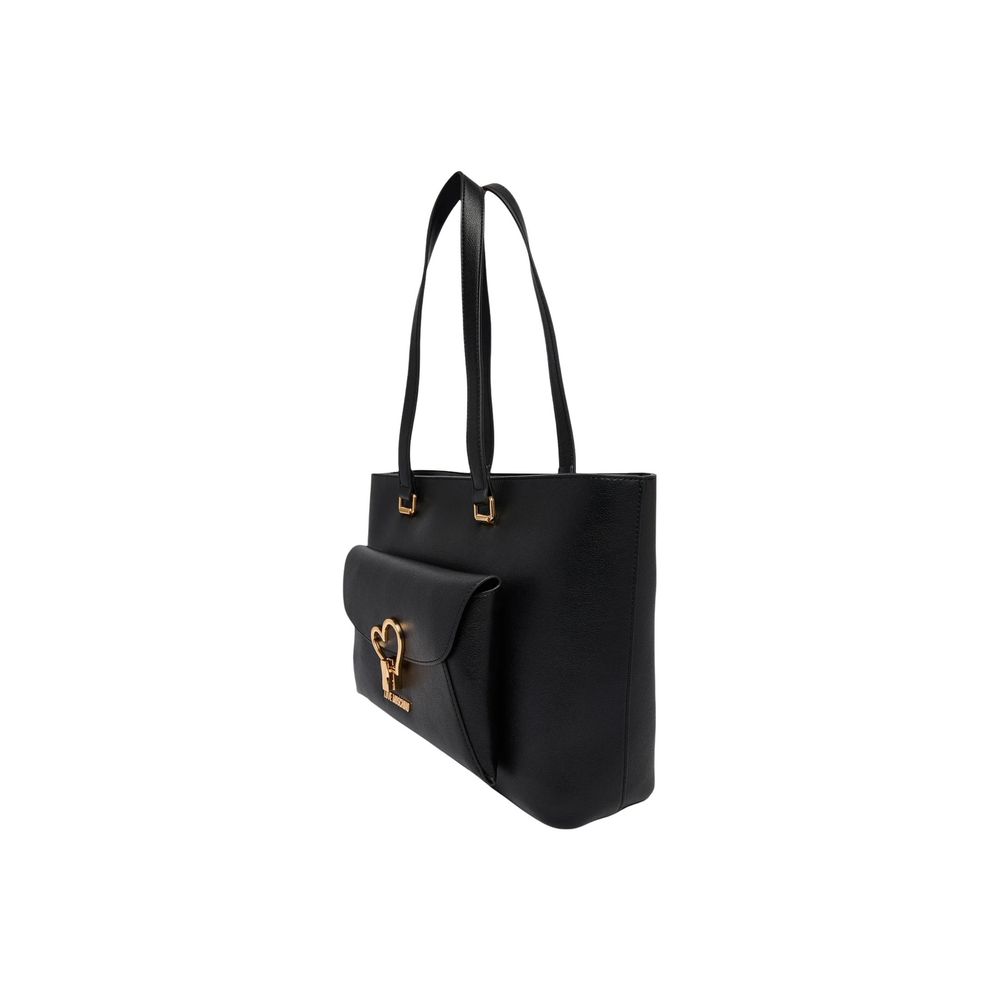 Love Moschino Black Polyethylene Handbag-4