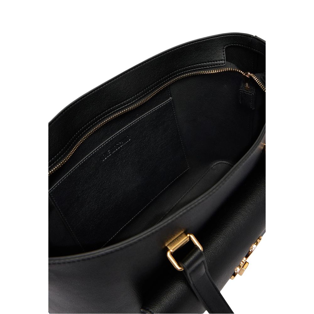 Love Moschino Black Polyethylene Handbag-5