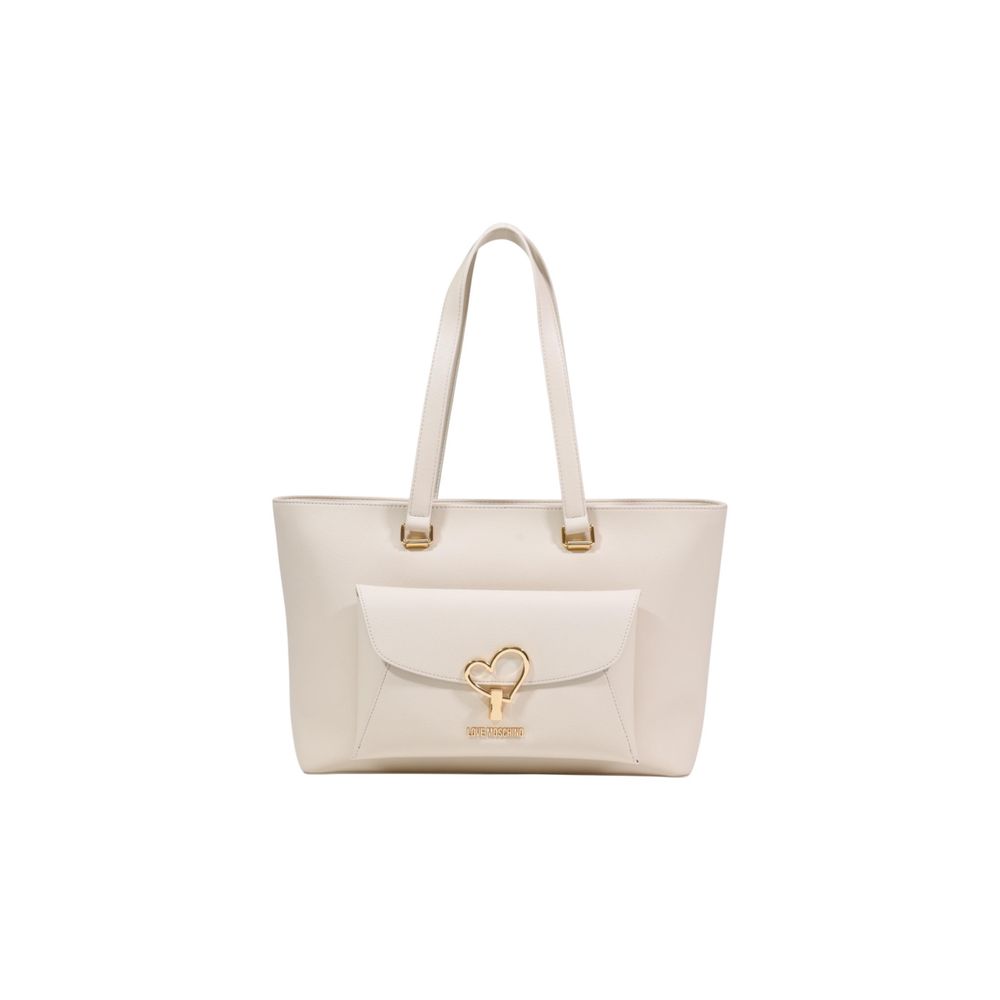 Love Moschino Beige Polyethylene Handbag-1