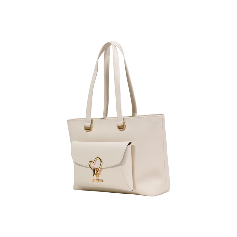 Love Moschino Beige Polyethylene Handbag-3