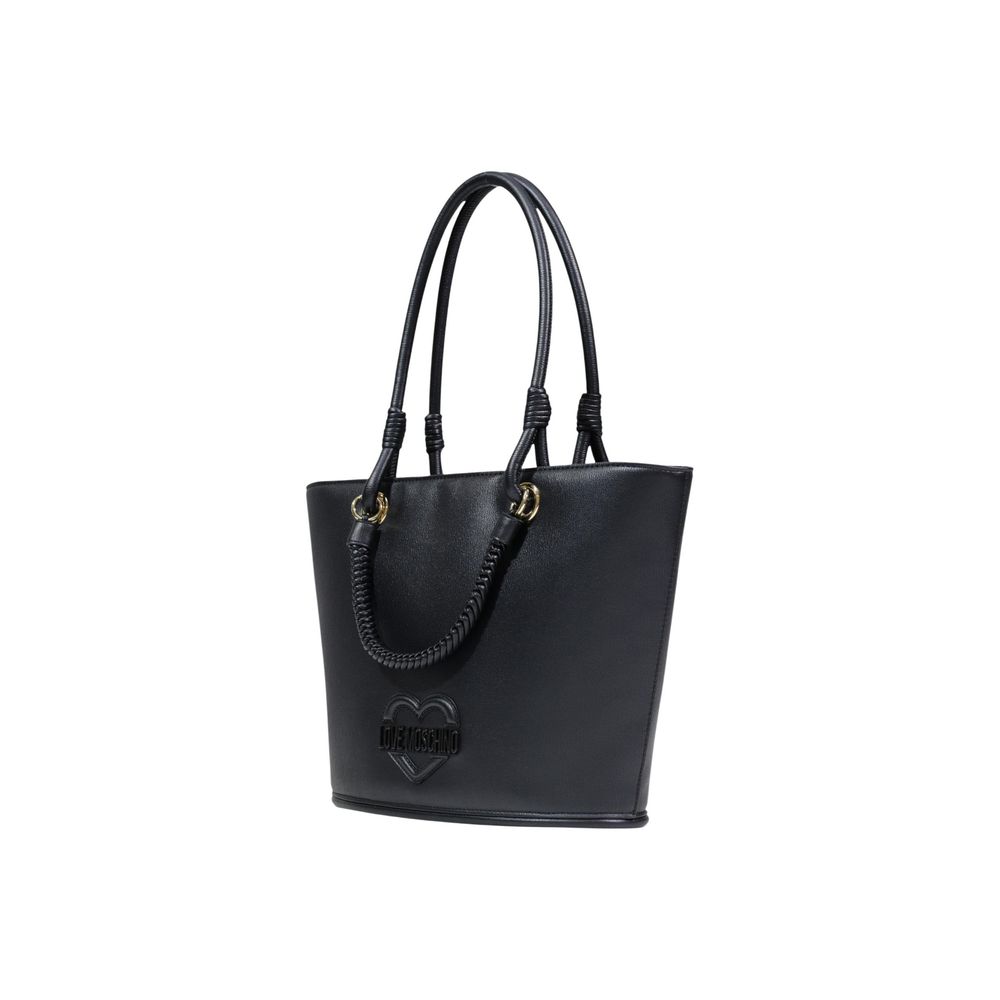 Love Moschino Black Polyethylene Handbag-2