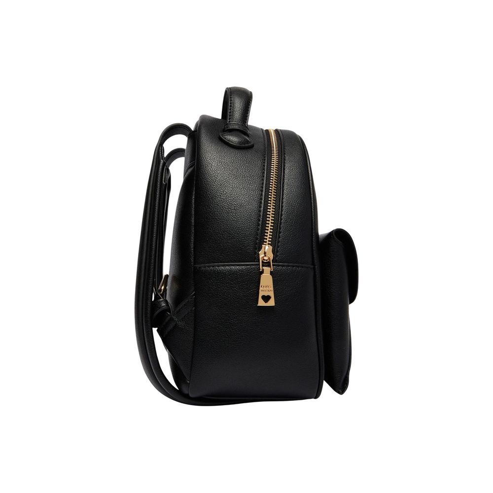 Love Moschino Black Polyethylene Backpack-4