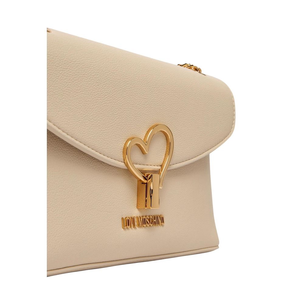 Love Moschino Beige Polyethylene Handbag-2