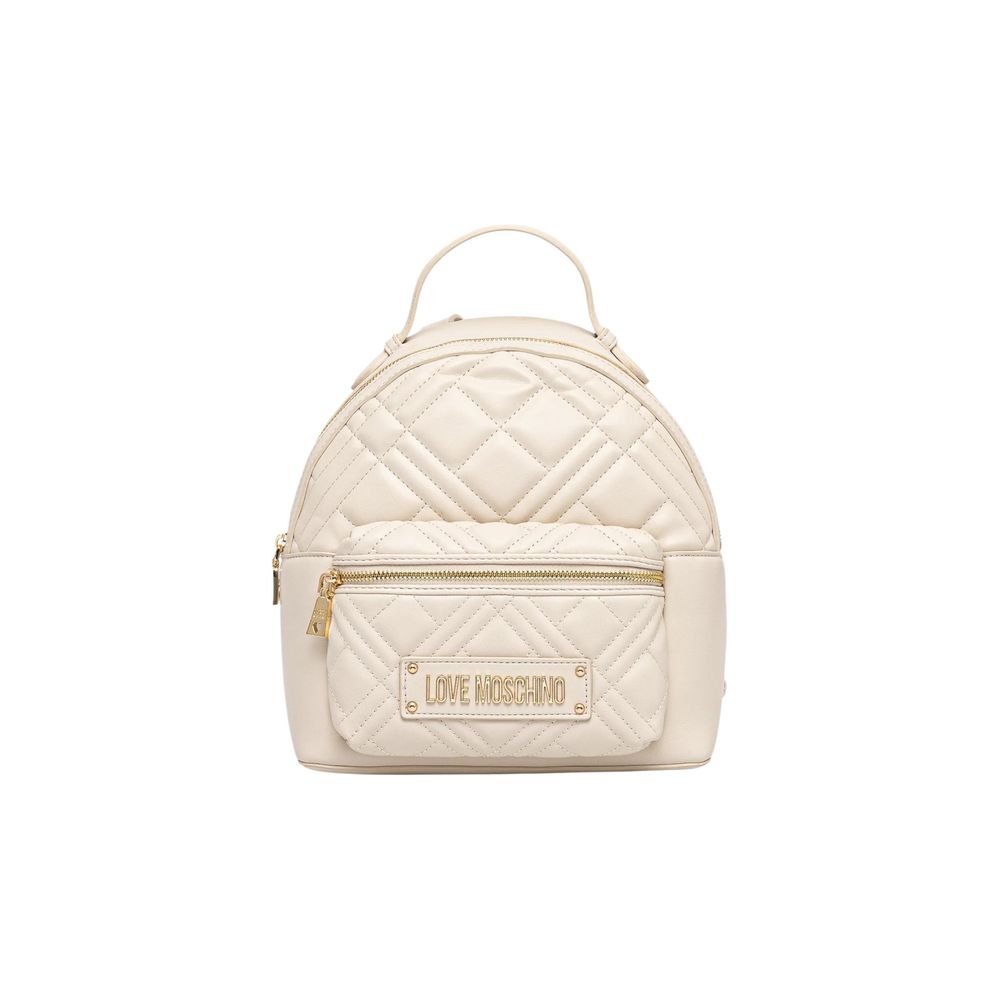 Love Moschino Beiger Rucksack aus Polyethylen-1
