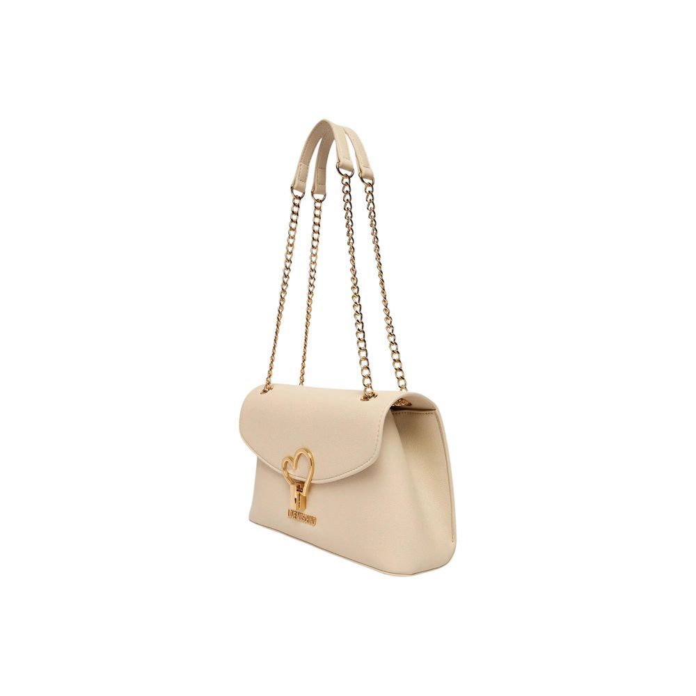 Love Moschino Beige Polyethylene Handbag-4