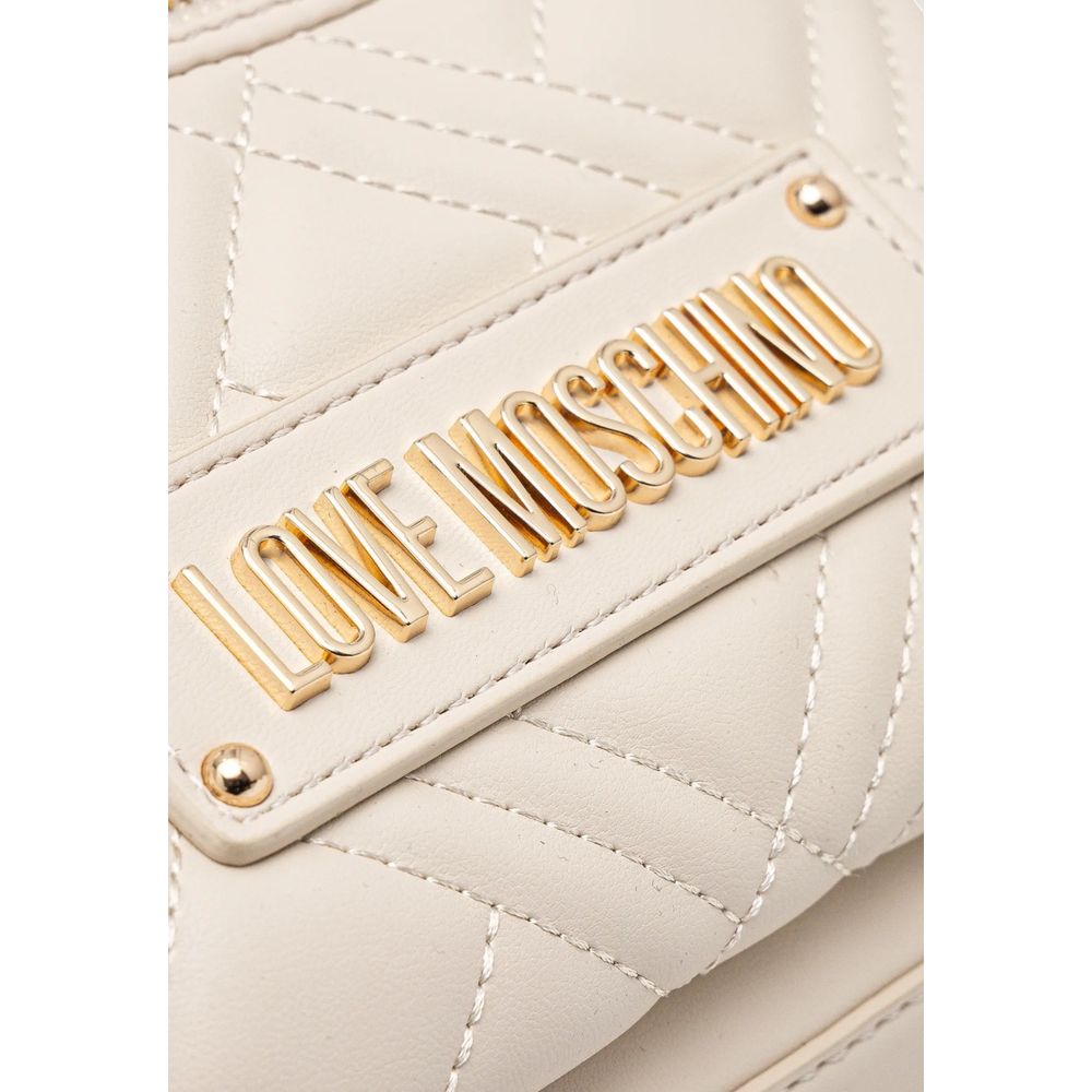 Love Moschino Beiger Rucksack aus Polyethylen-3
