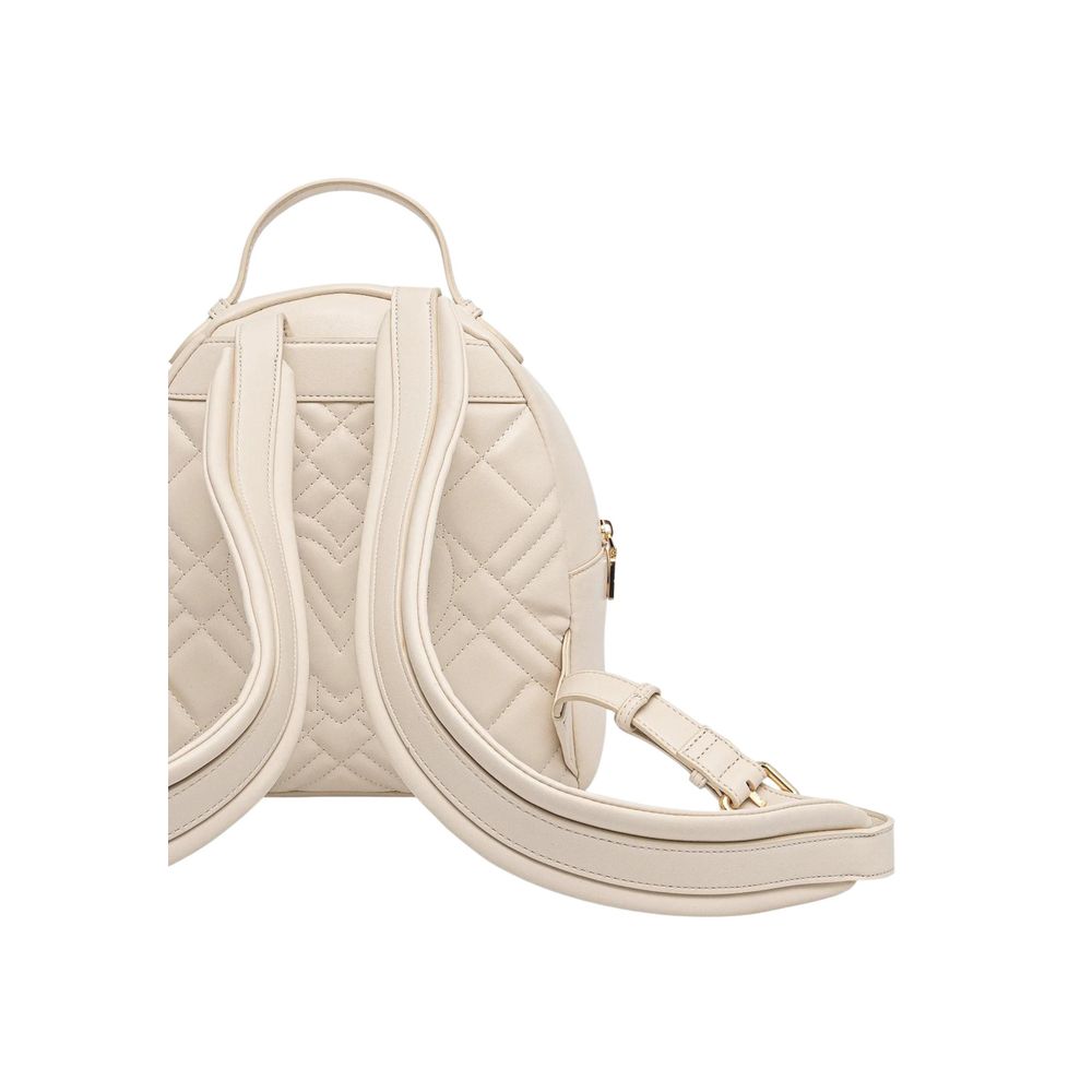 Love Moschino Beiger Rucksack aus Polyethylen-4