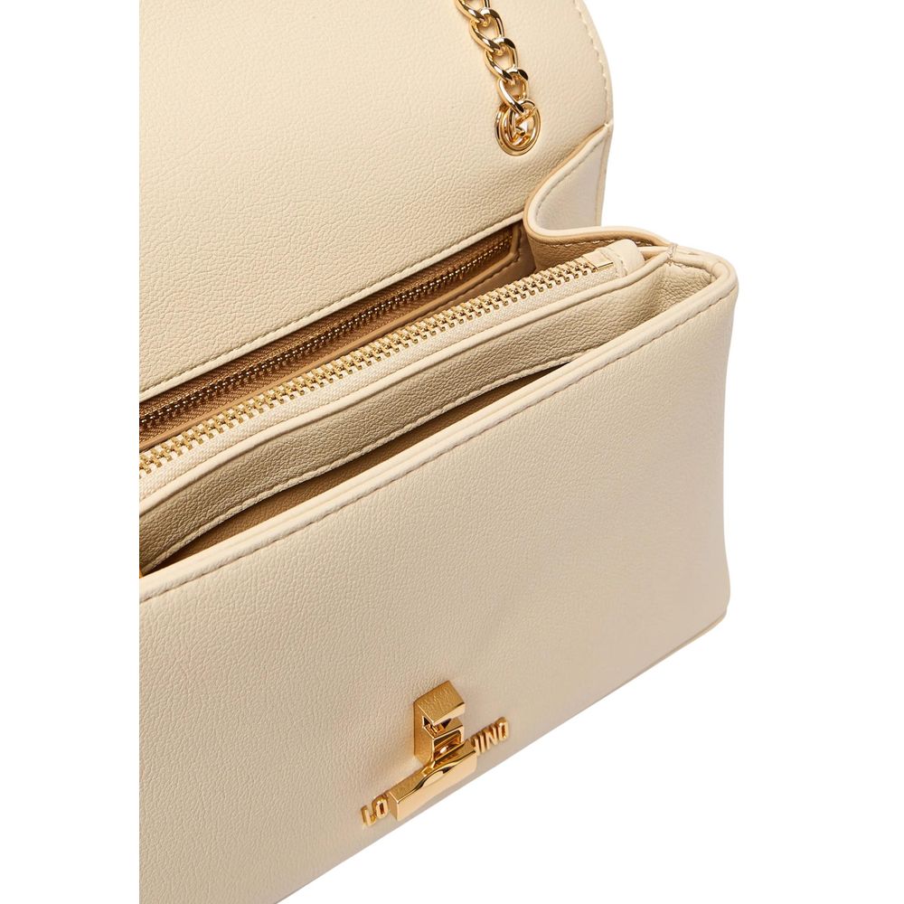 Love Moschino Beige Polyethylene Handbag-5