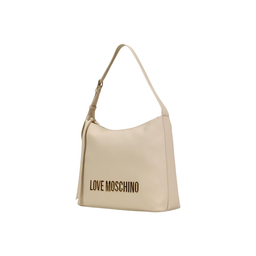 Love Moschino Beige Polyethylene Handbag-2