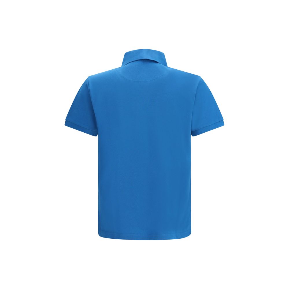 Etro Blaues Baumwoll-Polohemd-2