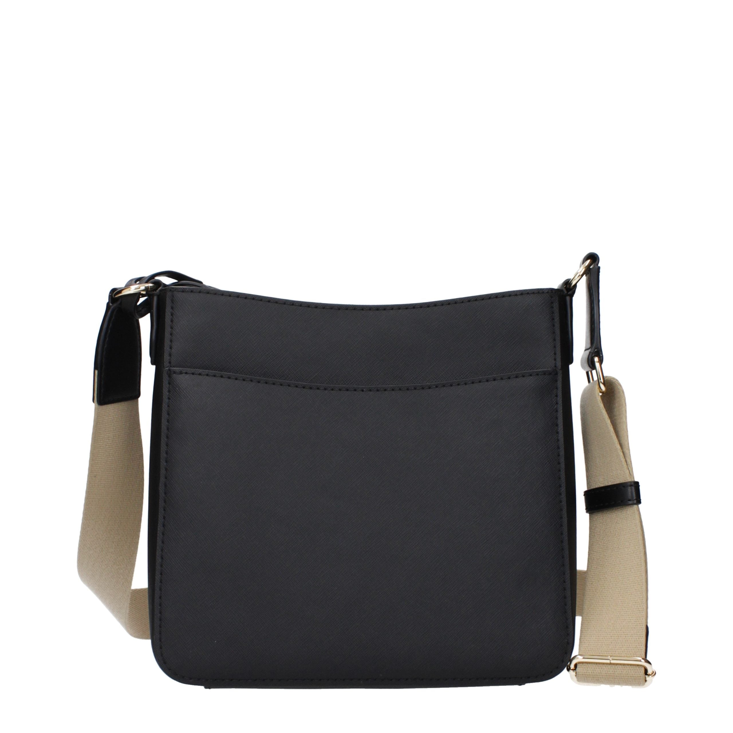 Michael Kors Schwarze Leder Umhängetasche-3