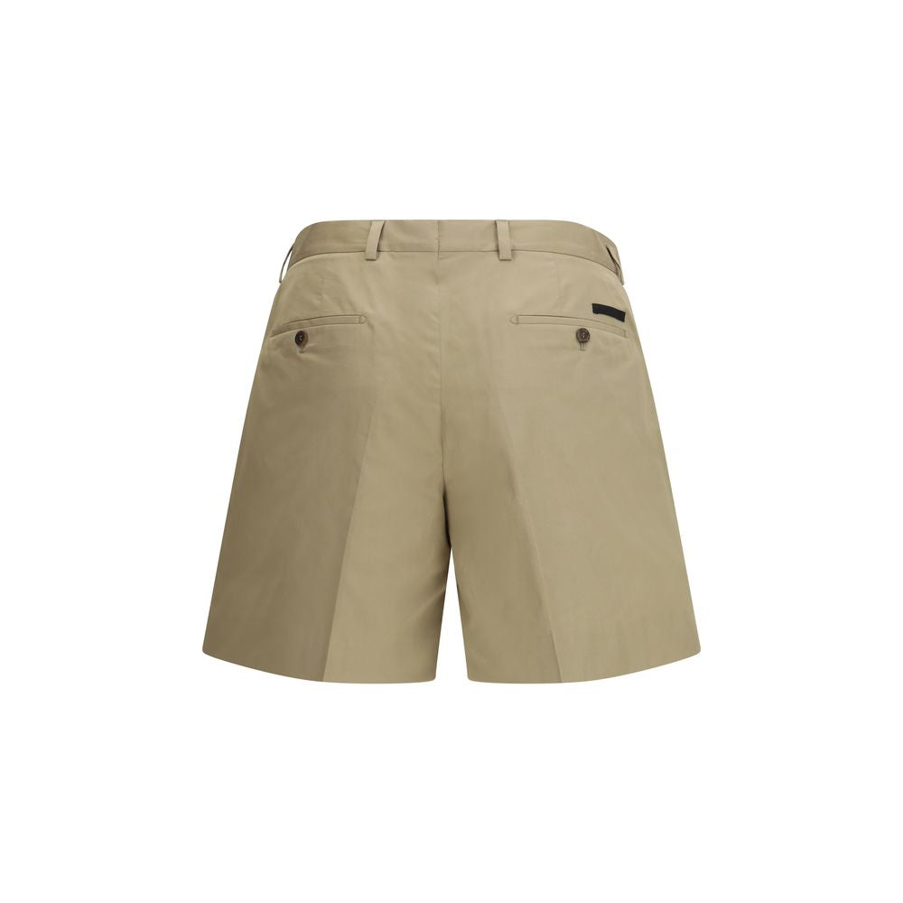 Prada Beige Cotton Bermuda Shorts-2