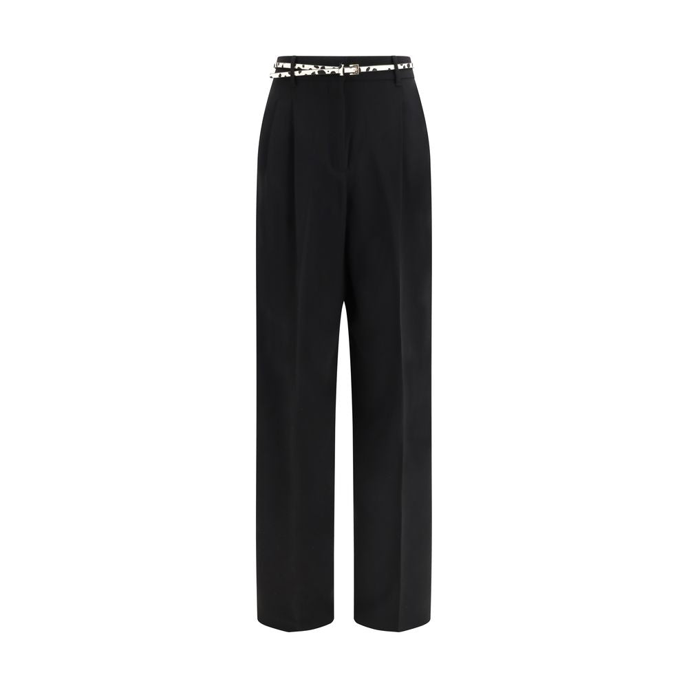Max Mara Black Triacetate Leisure Trousers