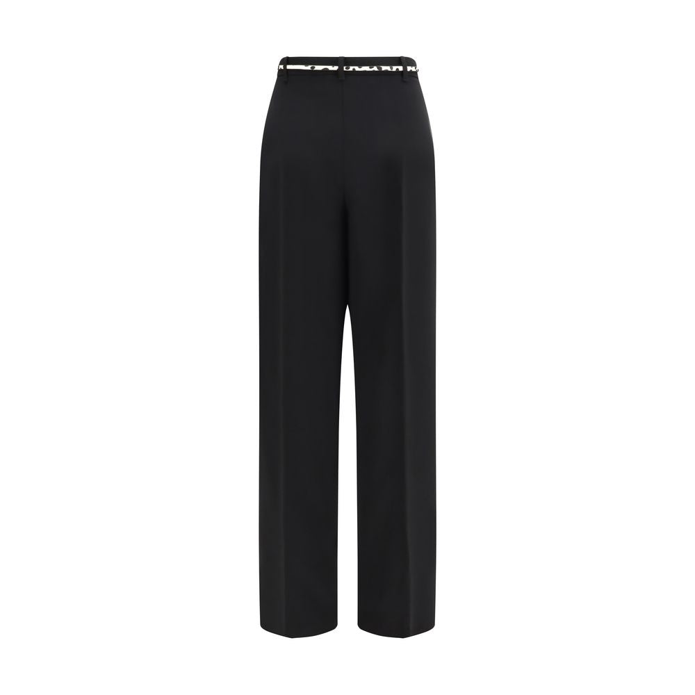 Max Mara Black Triacetate Leisure Trousers-2