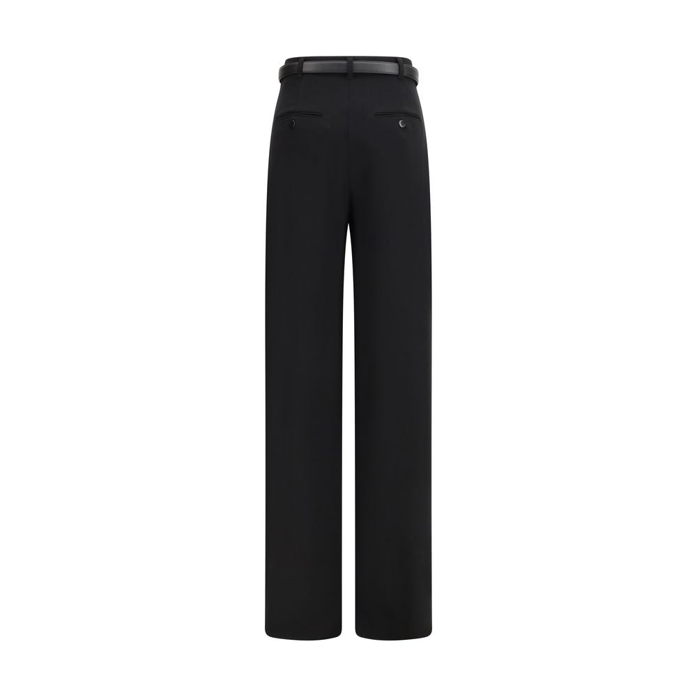 Max Mara Black Triacetate Suit Trousers-2