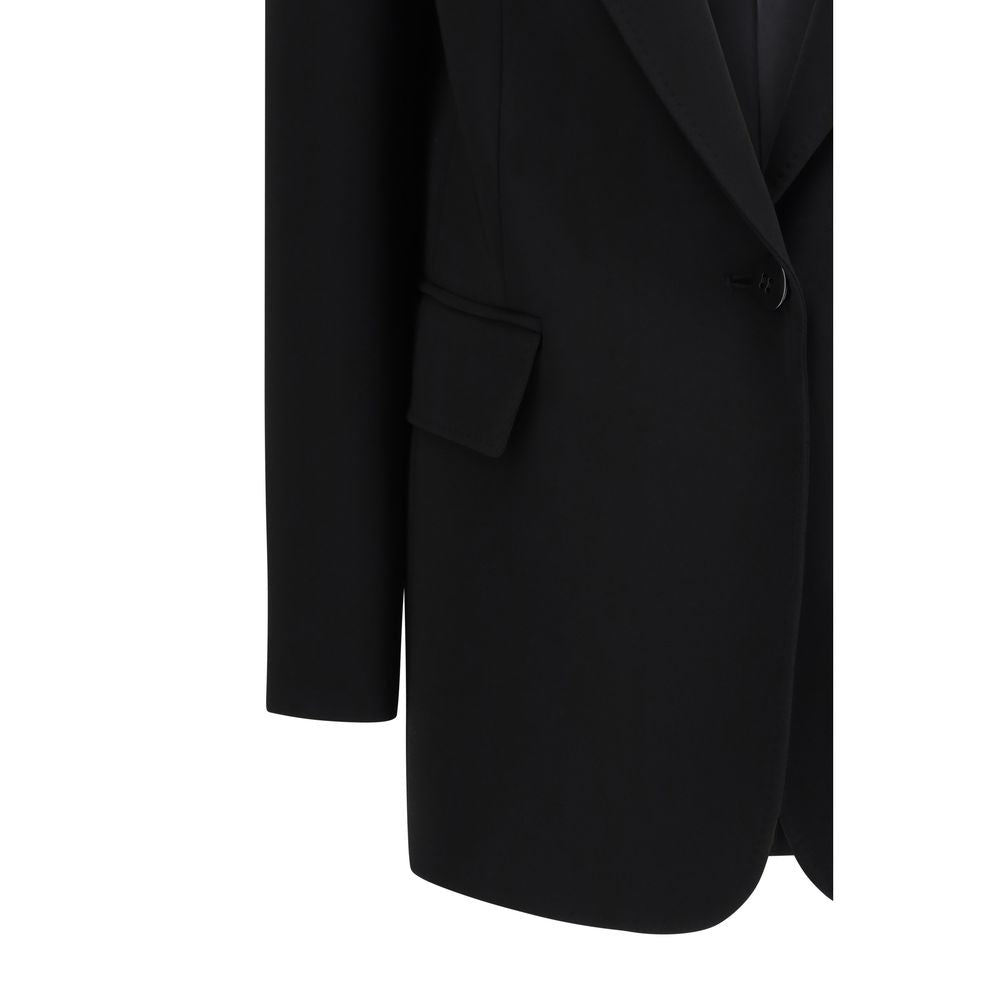 Max Mara Black Triacetate Blazer-3