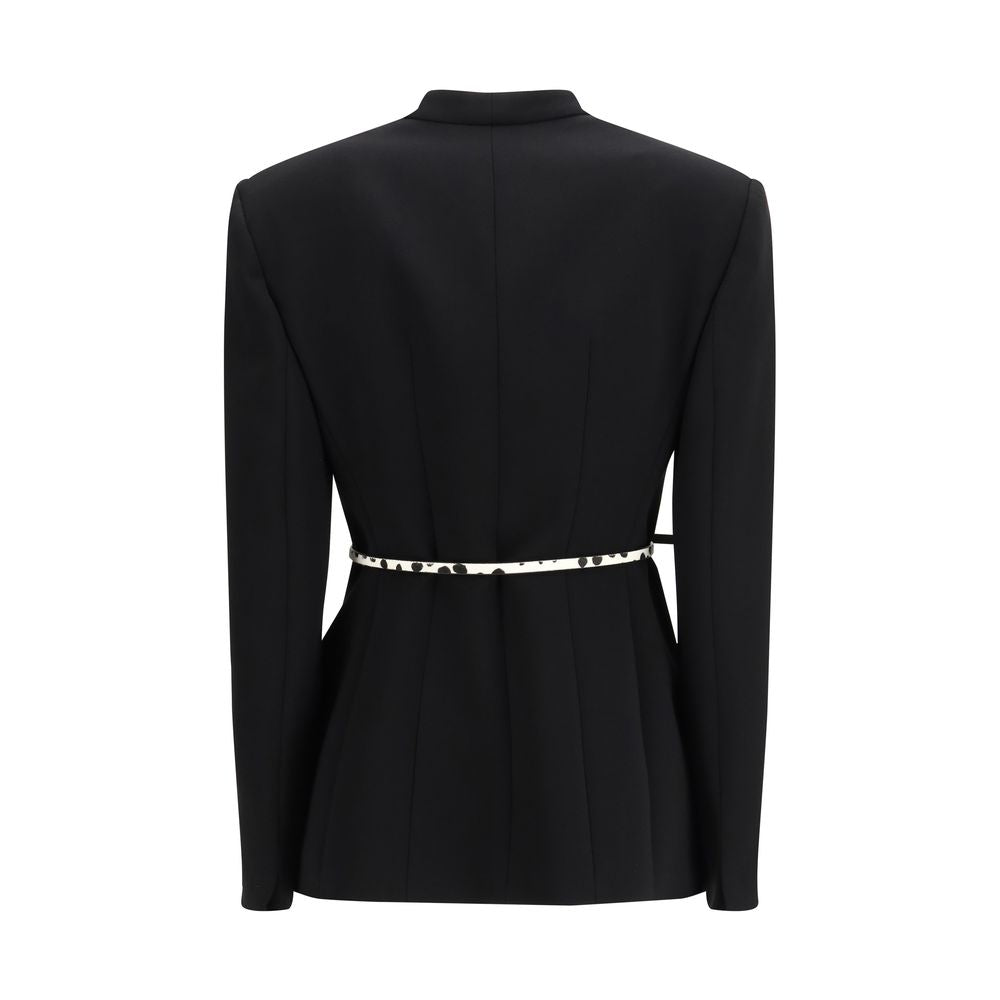 Max Mara Schwarzer Triacetat-Mantel-2