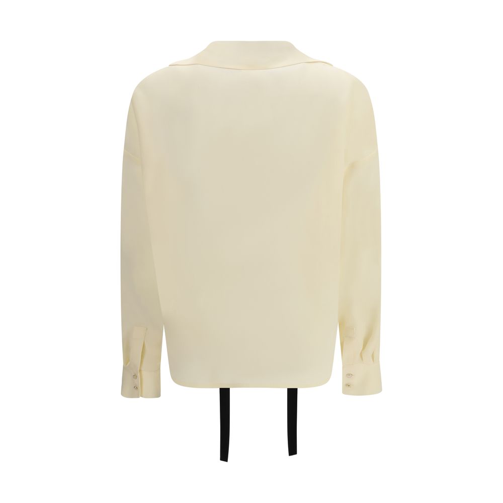 Max Mara Beige Seidenbluse-2