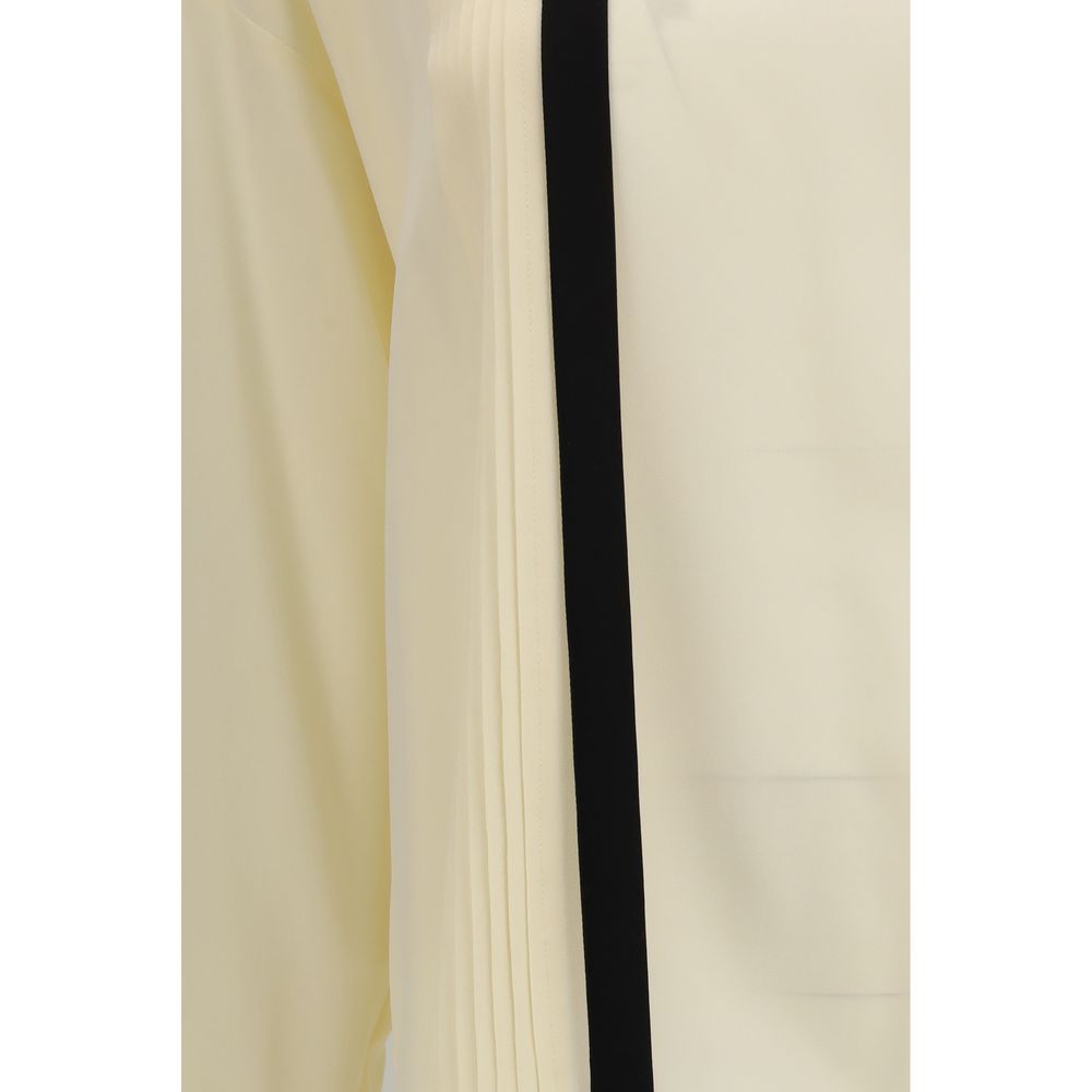 Max Mara Beige Seidenbluse-3