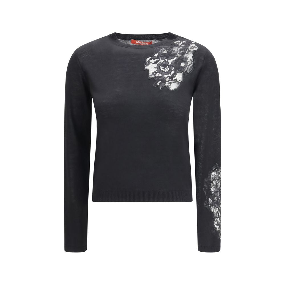 Max Mara Black Silk Sweatshirt-1