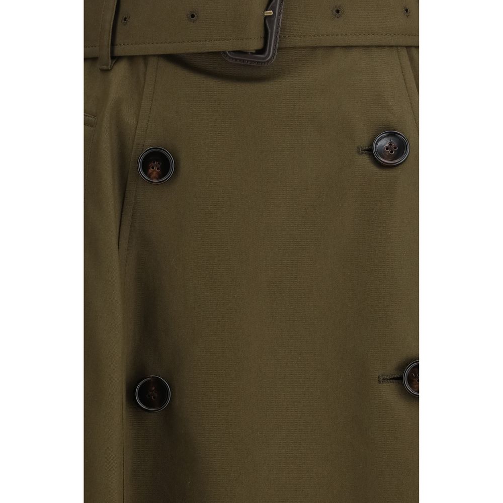 Burberry Zweifarbiger Baumwoll-Midirock-3