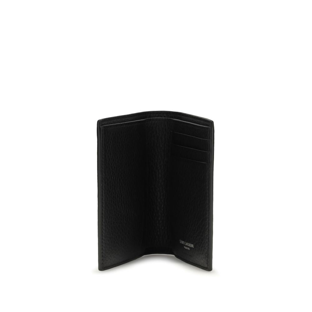 Saint Laurent Black Calfskin Bos Taurus Wallet-3