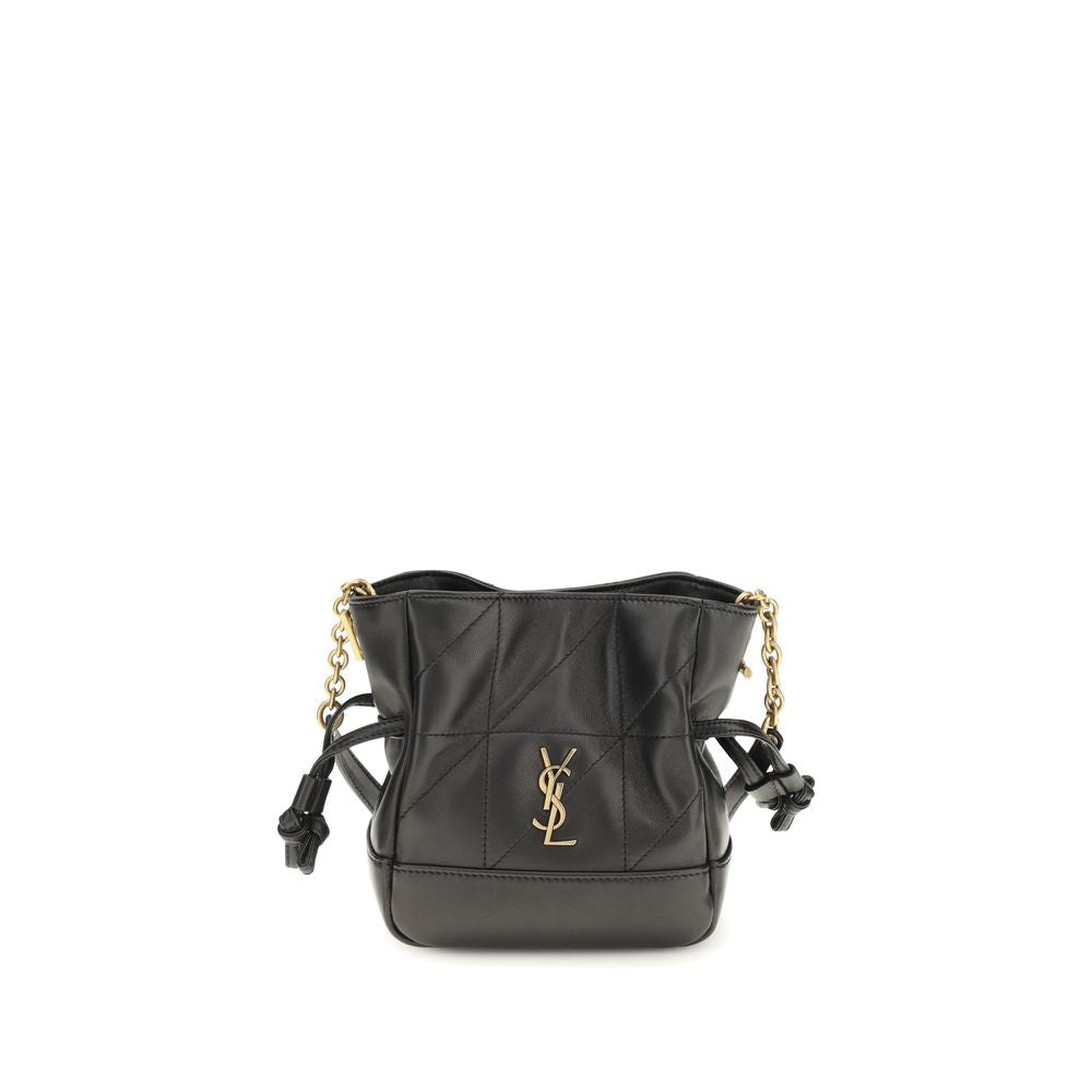 Saint Laurent Black Lambskin Shoulder Bag Ovis Aries Aries-1