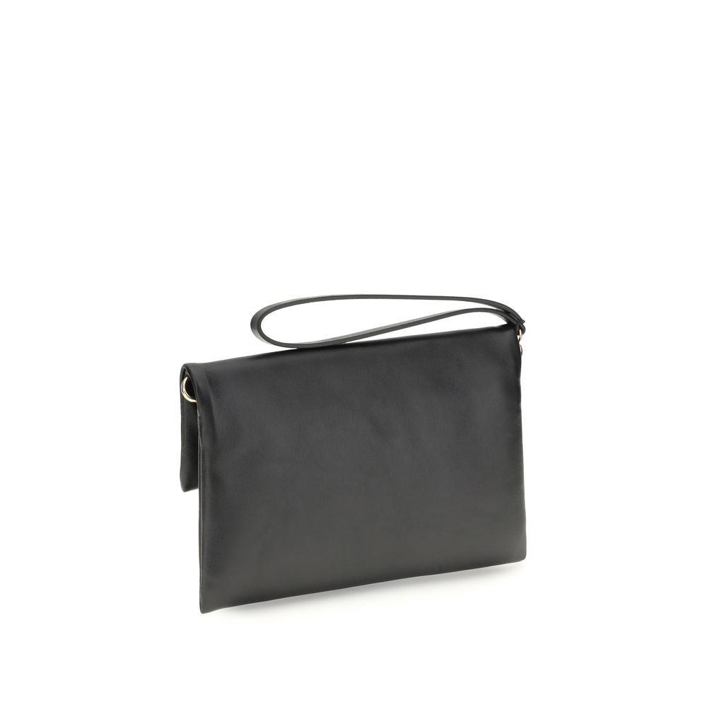 Fendi Black Calfskin Bos Taurus Clutch Bag-3