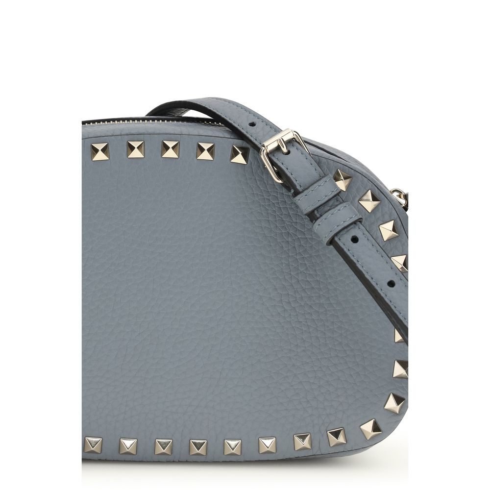 Valentino Garavani shoulder bag in blue calfskin leather, Bos Taurus-4