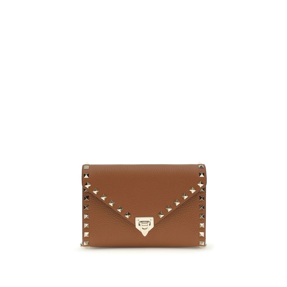 Valentino Garavani Brown Calfskin Bos Taurus Wallet-1